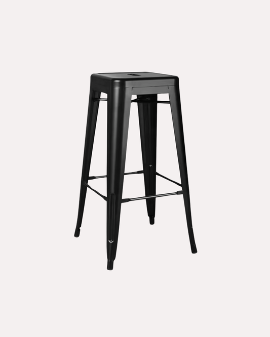 Classic Metal Stool ~ Black