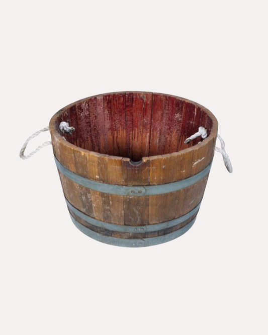 Wine Barrel Beverage Bucket ~ Natrual