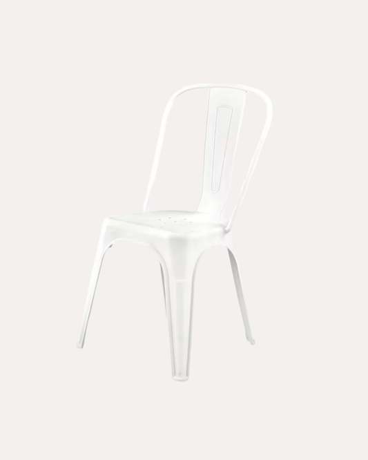 Modern Metal Chair ~ White