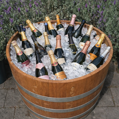 Wine Barrel Beverage Bucket ~ Natrual