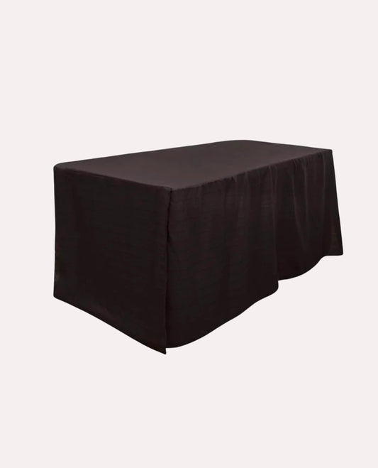6ft Trestle Table Cloth - Black